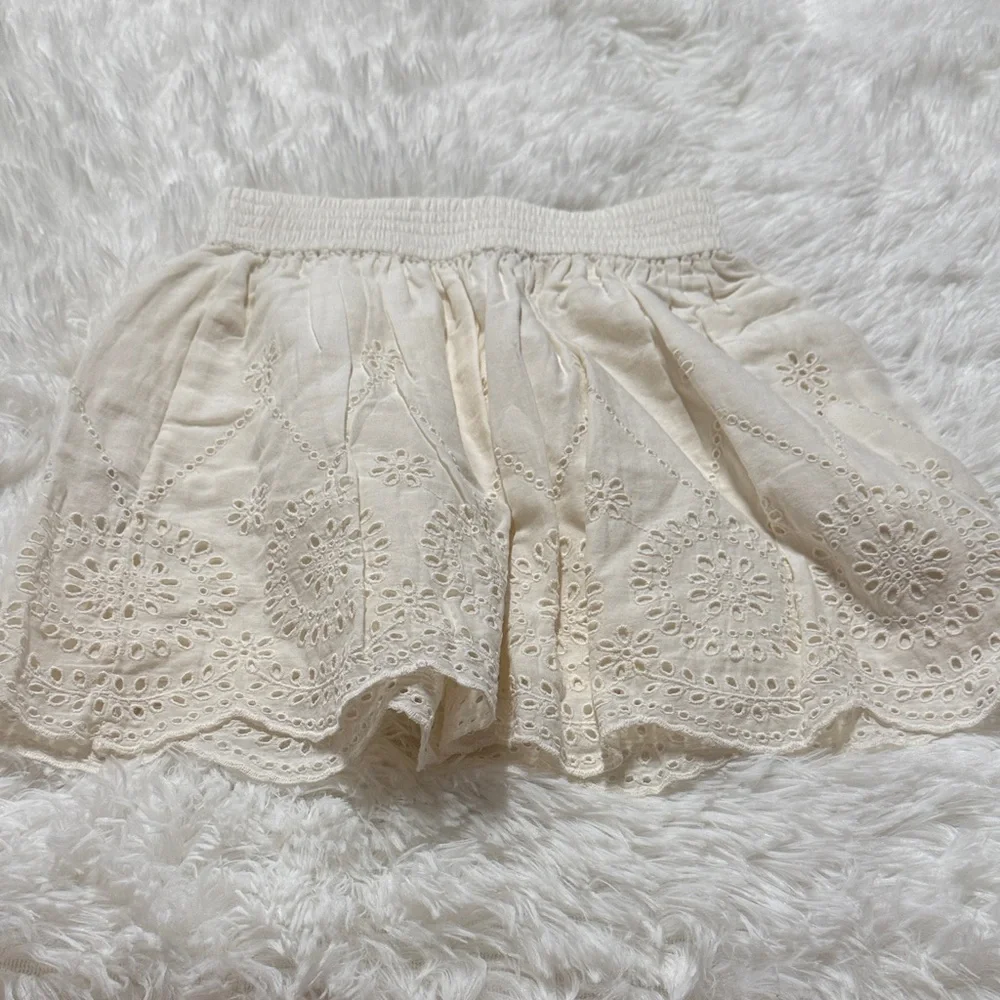 Stella McCartney kids, Elegant Cream Embroidered Skirt